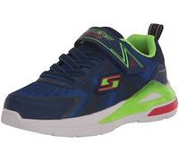 Skechers 401660L NVLM Baskets, Navy Textile/Lime & Red Trim, 28 EU