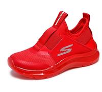 Skechers Baskets 403878L – Rouge, textile et bordure synthétique – 39 EU
