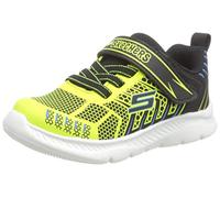 Skechers 407218n Bklm, Basket, Textile Noir Citron Vert avec Bordure Bleue synthétique, 22 EU