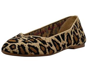 Skechers 44886 Femme Ballerines Bout fermé, Marron (Natural Flat Knit Nat), 38.5 EU