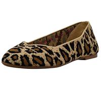 Skechers 44886 Femme Ballerines Bout fermé, Marron (Natural Flat Knit Nat), 38 EU