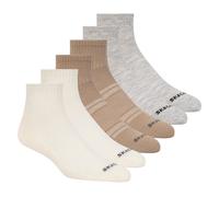 Skechers 6 Pack Core Quarter Grand Chaussettes en Beige
