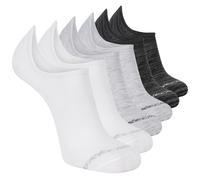 Skechers 6 Pack hommes's Baskets Liner Chaussettes en Blanc/Noir, Pointure Grand
