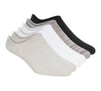 Skechers 6 Pack hommes's Baskets Liner Chaussettes en Brun/Beige, Pointure Grand