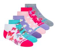 Skechers 6 Pack Low Cut Multicolor Print chaussettes, Pointure Petit