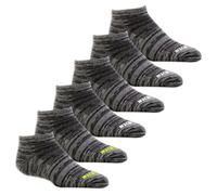 Skechers 6 Pack Low Cut Non Terry Chaussettes en Noir, Pointure Petit