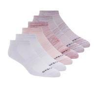 Skechers 6 Pack Low Cut Sport Stripe Chaussettes en Rose, Pointure Moyen