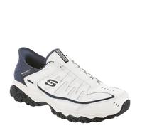 Skechers Afterburn M Fit Grill Captain Chaussures pour Homme, Blanc/Bleu Marine, 10.5 X-Wide