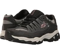 Skechers Afterburn M. Fit pour Homme, Anthracite/Noir, 41 EU