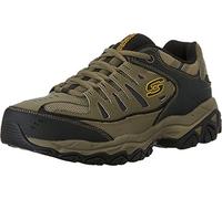 Skechers Afterburn M. Fit pour Homme, Galet Noir, 45 EU