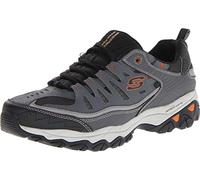 Skechers Afterburn M. Fit pour Homme, Gris Anthracite/Gris, 46 EU