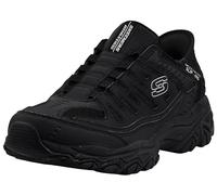 Skechers Afterburn M. Fit Ridgeburn Mocassins mains libres pour homme, noir/noir, 9.5 Wide