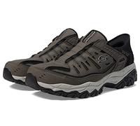 Skechers Afterburn M. Fit Ridgeburn Pantoufles à Enfiler pour Homme, Marron, 39 EU X-Large