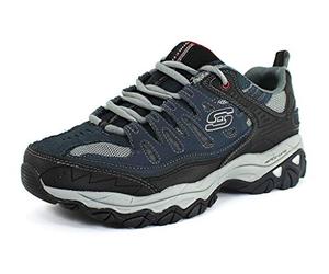 Skechers Afterburn Mafterburn M. Fitafterburn M. Fit Mocassins pour Homme, Bleu Marine, 45 EU Large