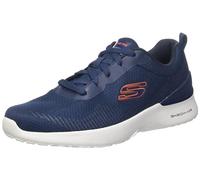 Skechers Homme air Dynamight Bliton Baskets, Bordure Orange synthétique en Maille Marine, 45 EU
