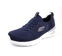 Skechers Sneaker femme Air Dynamight Perfect Steps Bordure argentée tricot bleu marine Taille 39 EU