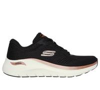 Skechers Arch Fit 2.0 - Glow The Distance Chaussures Moyen Width en Noir/Or Rose, Pointure 36, Vegan, Lavable en machine