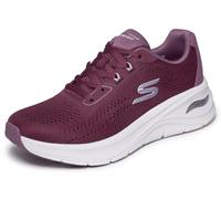 Skechers Femme Arch Fit 3.0 Baskets, Burgundy Mesh Synthetic Trim, 36 EU