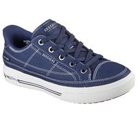 Skechers Arch Fit Arcade-See Ya There Baskets à Enfiler Mains Libres pour Femme, Bleu Marine, 39.5 EU
