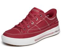 Skechers Arch Fit Arcade-See Ya There Baskets à Enfiler Mains Libres pour Femme, Rouge, 39 EU