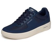 Skechers Arch Fit Court Break Comodo Comfort, Baskets Homme, Bleu Marine Microfibre Duraleather, 42.5 EU