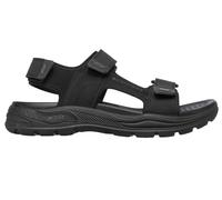Skechers Homme Arch Fit Motley SD Kontra Sandale, Cuir Noir, 44 EU