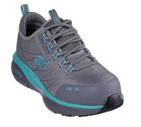 Skechers Arch Fit Sr EbinalFire Chaussures de sécurité pour femme, Textile synthétique gris aqua, 38 EU