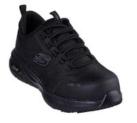 Skechers Arch Fit Sr EbinalFire Chaussures de sécurité pour femme, Textile synthétique noir, 36 EU