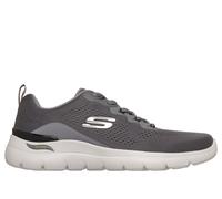 Skechers Arch Fit Summits - Kravel Chaussures Moyen Width en Gris Anthracite/Vert-Lime, Pointure 44, Vegan, Lavable en machine
