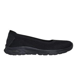 Skechers Arch Fit Sunny - Zen Walk Chaussures Moyen Width en Noir, Pointure 36, Vegan, Lavable en machine