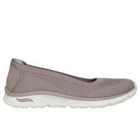 Skechers Arch Fit Sunny - Zen Walk Chaussures Moyen Width en Taupe Foncé, Pointure 37, Vegan, Lavable en machine