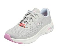 Skechers Arch Fit Vegan Femme Baskets Décontracté Gris Multicolore - 40
