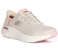 Skechers Slip-ins: Arch Fit 2.0 - Good Energy Chaussures Moyen Width en Beige, Pointure 38, Vegan, Lavable en machine