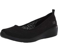 Skechers Arya - Airy Days Ballerines Bout Fermé Femme Noir (Black Crochet/trim Bbk) 38 EU