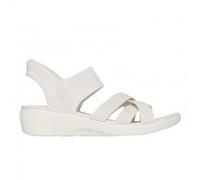 Skechers Arya - Chaussants sans mains à refroidissement Slip-ins Sandales avec talon Femme, beige, 38 EU Ancho