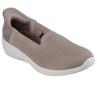 Skechers Arya-Sweet Voice Mocassins plats mains libres pour femme, taupe, 36 EU