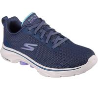 Skechers GO WALK 7 - Kaylor Chaussures Moyen Width en Bleu Marine/Violet, Pointure 41, Vegan, Lavable en machine