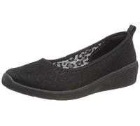 Skechers Femme Arya Chaussure Baby, Bordure Noire en Maille de Dentelle, 39 EU