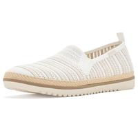 Skechers Ballerines plates Bobs Flexpadrille Lo-So Chic pour femme, Blanc/multicolore, 41 EU