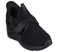 Skechers Baskets à Enfiler A Wedge-Enzie pour Femme, Noir/Noir, 39 EU
