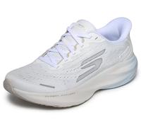Skechers Baskets à enfiler Aero Spark mains libres pour femme, Blanc/argenté/bleu clair, 41 EU