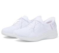 Skechers Baskets à Enfiler Mains Libres Ultra Flex 3.0 Brillantes Glitz pour Femme, Blanc, 37 EU