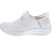 Skechers Baskets à Enfiler Mains Libres Ultra Flex 3.0 Brillantes Glitz pour Femme, Blanc, 40 EU