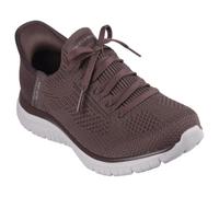 Skechers Baskets à Enfiler Mains Libres Virtue-Divinty pour Femme, Chocolat = Choc, 37 EU
