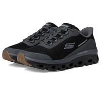 Skechers Baskets à Enfiler pour Homme Glide-Step Sole Mains Libres, Noir/Charbon, 46 EU