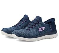 Skechers - Baskets à Enfiler Slip-ins Summits Dazzling Haze pour Femme, Violet Marine., 5 Wide