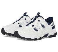 Skechers Baskets à enfiler Stamina at Hands Free pour homme blanc/bleu marine 46 EU