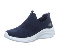 Skechers Baskets à enfiler Ultra Flex 3.0 Classy Charm pour femme, semelle intérieure amovible, chaussures de rue, bleu NVY, 42 EU, Bordure en tricot bleu marine, 42 EU