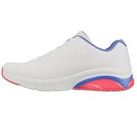 Skechers Baskets air Extreme 2.0 Classic Vibe pour Femme, Bordure en Maille Blanche, Bleue et Rose, 39 EU