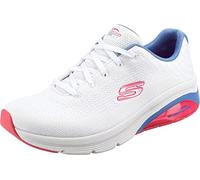 Skechers Femme air Extreme 2.0 Classic Vibe Basket, Bordure en Maille Blanche, Bleue et Rose, 40 EU